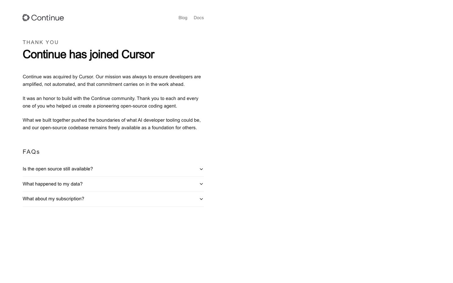Continue screenshot 1