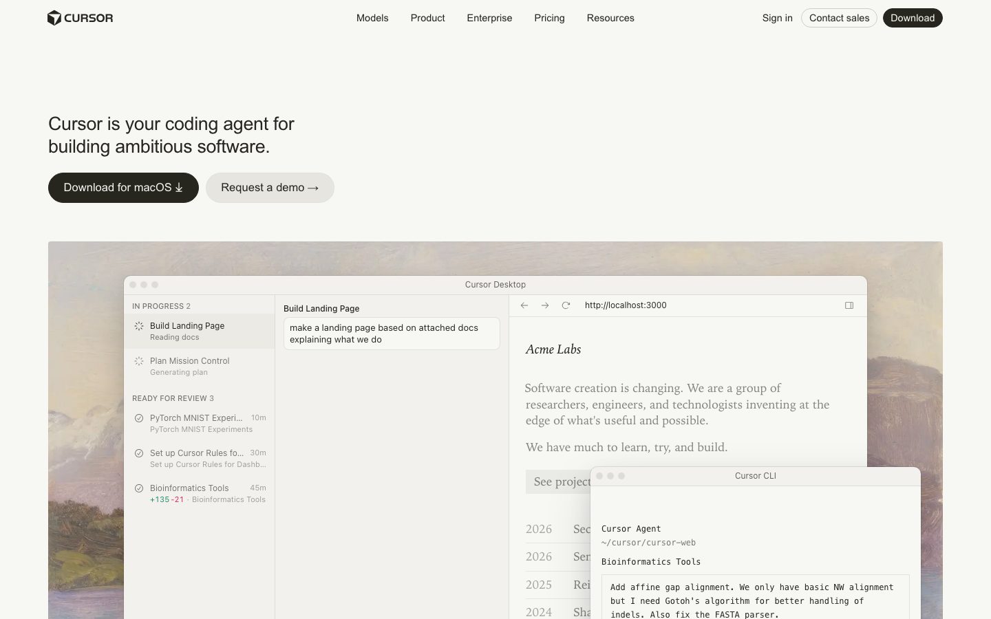 Cursor screenshot 1