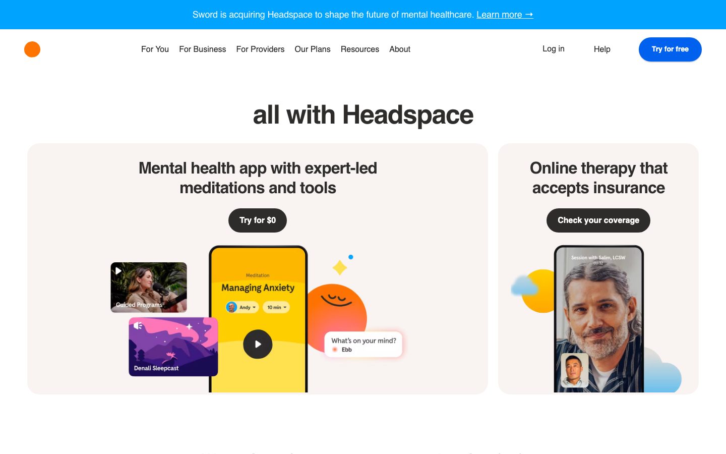 Headspace screenshot 1