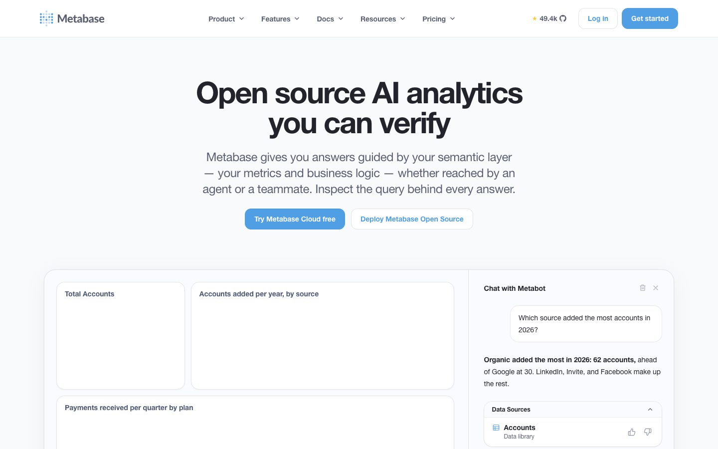 Metabase screenshot 1