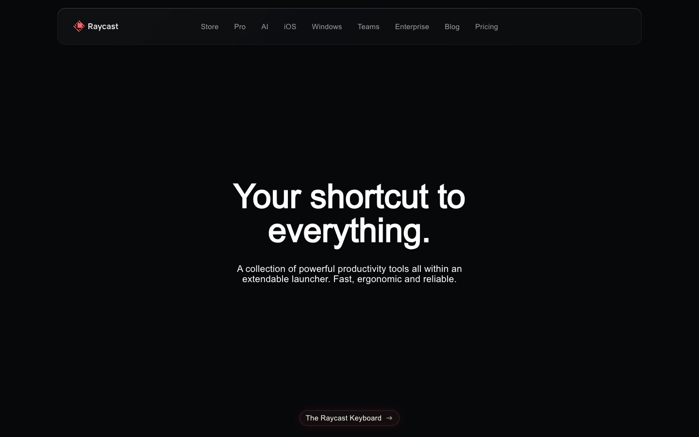 Raycast screenshot 1